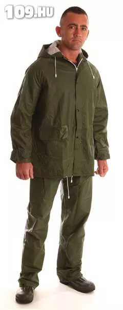 Esőöltöny (derekasnadrág + dzseki), zöld, L-3XL RG PVC